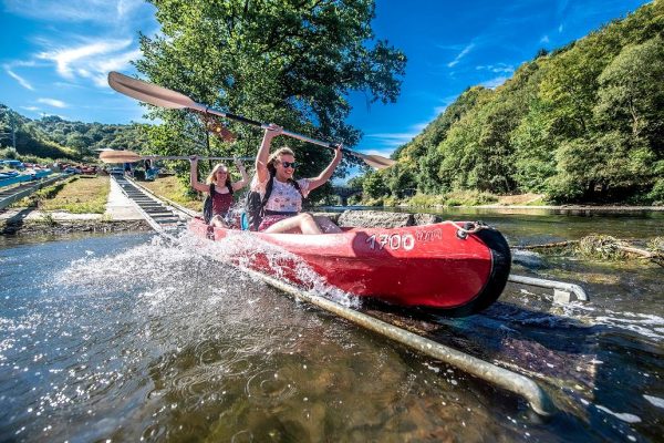 Descente de la Lesse en kayak